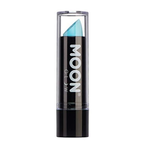 Neon UV Lipstick by Moon Glow - Pastel Blue - Bright Neon Coloured Lipstick - Glows under UV