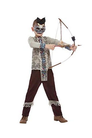 Dark Spirit Warrior Costume Grey - Boys