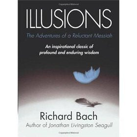 Book cover with a seagull in flight and another on the ground, by Richard Bach.