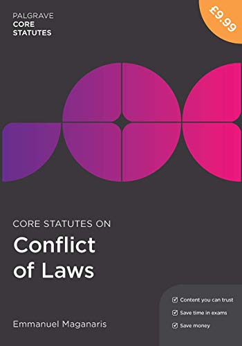 Core Statutes on Conflict of Laws (Macmillan Core Statutes)