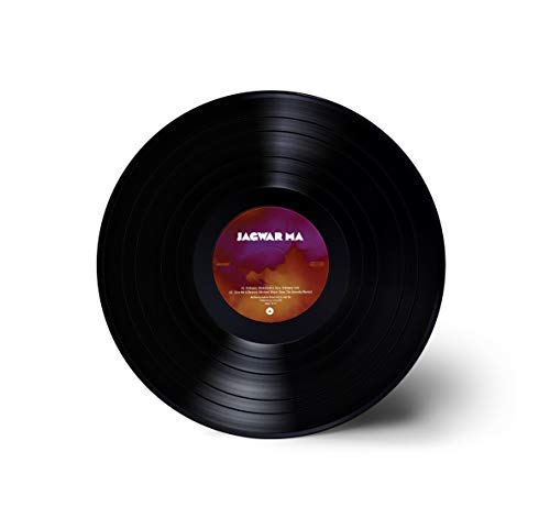 Black vinyl record with a purple and orange label featuring "JAGWAR MA" text.