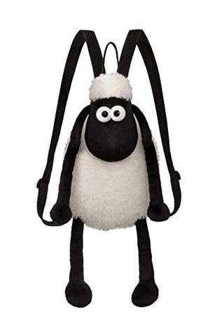 Shaun the Sheep Backpack, 61175, Black and White, 12in, Suitable for Adults and Kids, Plush