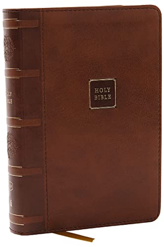 KJV Holy Bible, Compact Reference Bible, Leathersoft, Brown, 53,000 Cross-References, Red Letter, Comfort Print: Holy Bible, King James Version