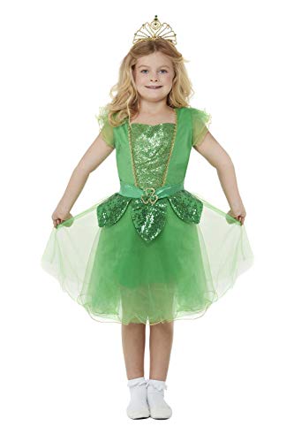 Smiffys 55052L Deluxe St Patrick's Day Glitter Fairy Costume, Girls, Green, L - Age 10-12 years