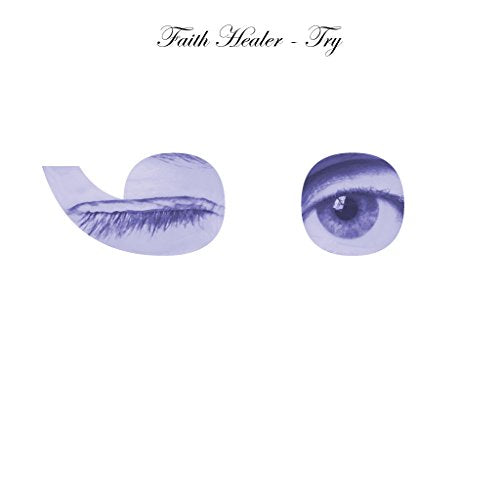 "Album cover with blue-toned eye and eyelash images on a white background."