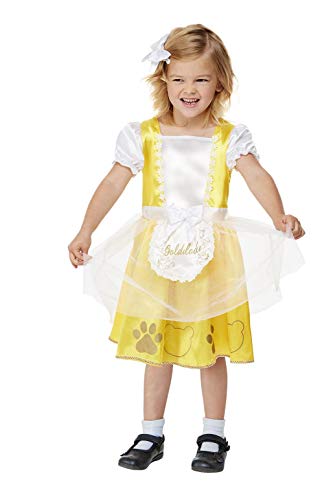 Smiffys 71017T1 Toddler Goldilocks Costume, Girls, White, Age 1-2 Years