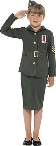 WW2 Army Girl Costume - Girls