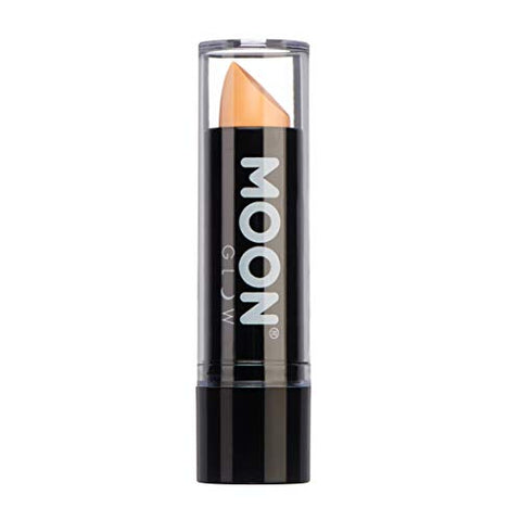 Neon UV Lipstick by Moon Glow - Pastel Orange - Bright Neon Coloured Lipstick - Glows under UV