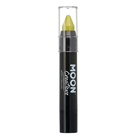 Face Paint Stick Body Crayon for the Face & Body by Moon Creations - Lime Green - Face Paint Makeup for Adults, Kids - 3.5g