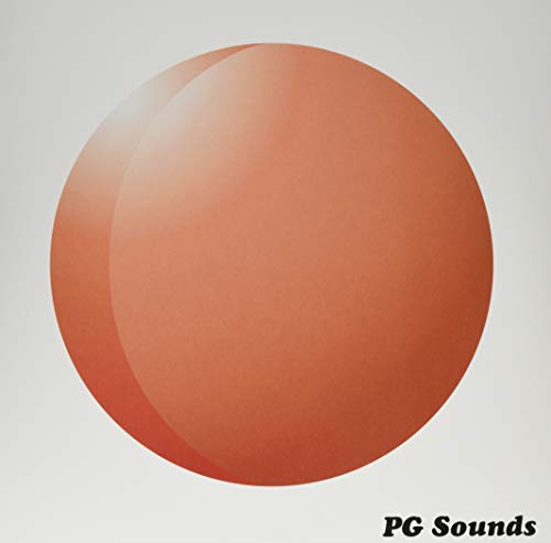 The image depicts a large orange circle with the text "PG Sounds" in the bottom-right corner. For accessibility purposes, a suitable alt text could be: "Orange circle with 'PG Sounds' text on a grey background."
