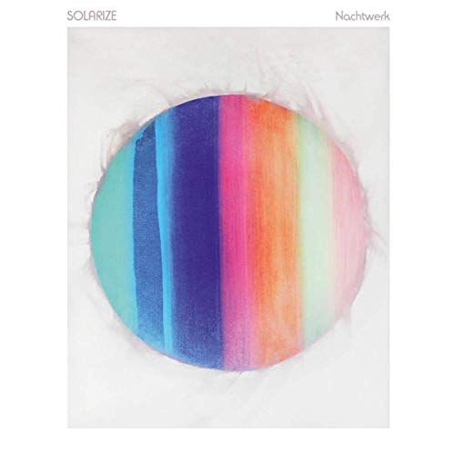The image shows a CD cover with a multicolored, abstract circle on a white background.