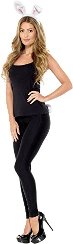Smiffys 48390 Adult Rabbit Kit, White, One Size