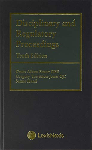 Disciplinary and Regulatory Proceedings
