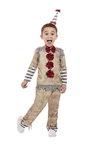Toddler Vintage Clown Costume Grey - UNISEX