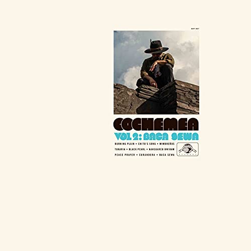 "Cochemea Vol. 2 album cover featuring a man in a hat holding a guitar."