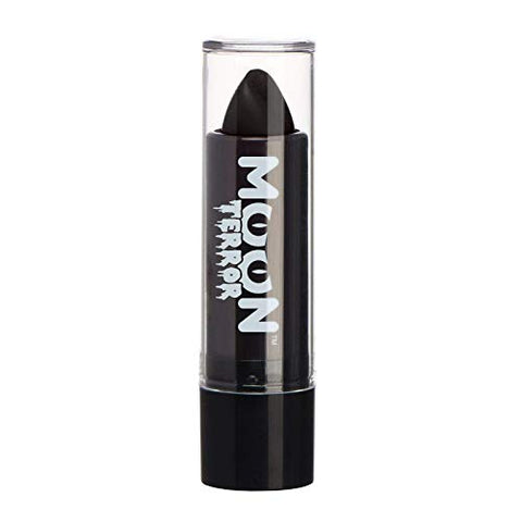 Moon Terror - Halloween Lipstick makeup - 5g - Easily create spooky designs like a pro! Perfect for vampire, ghost, skeleton, witch, pumpkin, monster etc - Midnight Black