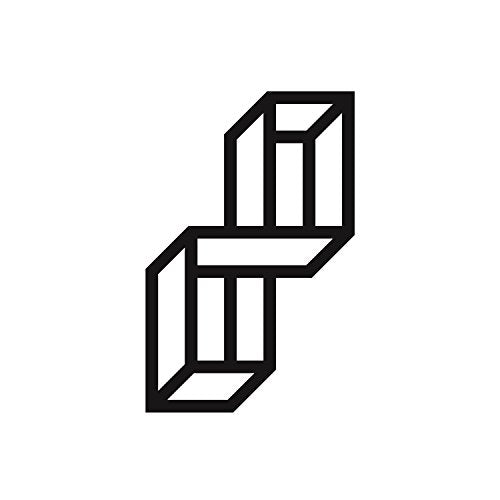 The image depicts a black and white graphic of a 3D cube design. A concise, descriptive alt text for this image could be: "Black 3D cube graphic on a white background."