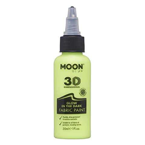 Moon Glow - Glow in the Dark Fabric Paint Yellow