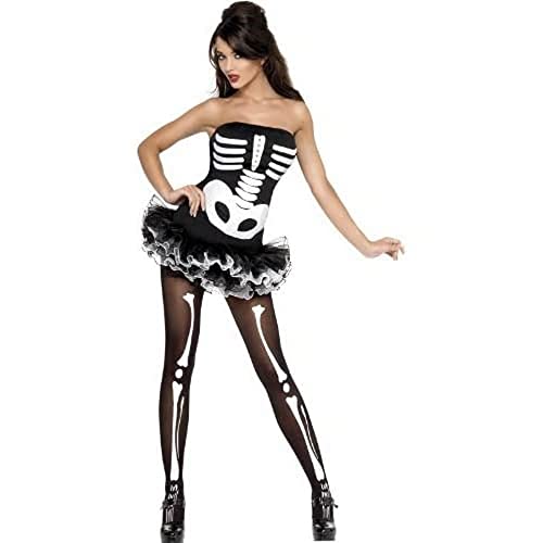 Skeleton Costume - Fever - Adult Fancy Dress Costume - Extra Small