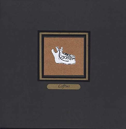 A vinyl album cover featuring a jawbone graphic on a dark grey background.