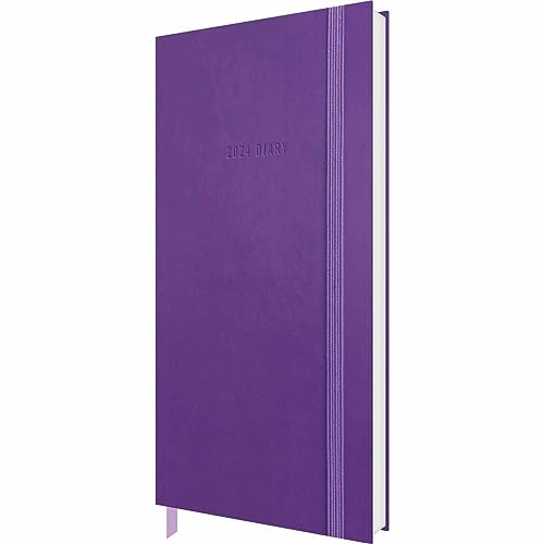 CAROUSEL CALENDARS Purple Slim Fashion Diary 2024
