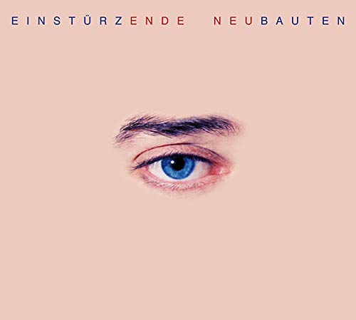 Album cover with a blue eye on a cream background, text at the top.