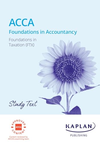FTX FOUNDATION IN TAXATION (FA22) - STUDY TEXT