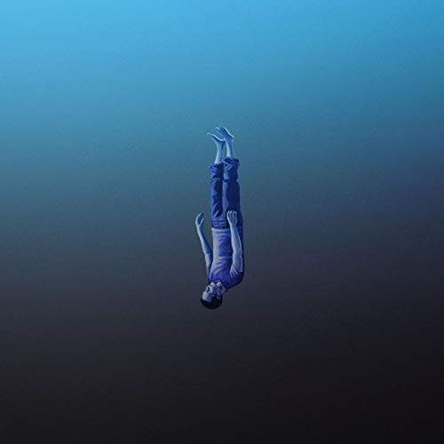 A CD cover featuring a person drowning underwater in a blue gradient background.