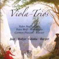 "CD cover with serene landscape, figures, and 'Viola-Trios' title in black script font."