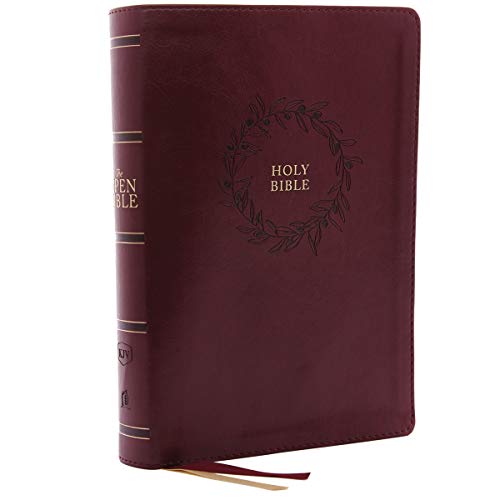 The Kjv, Open Bible, Leathersoft, Burgundy, Red Letter Edition, Comfort Print: Complete Reference System