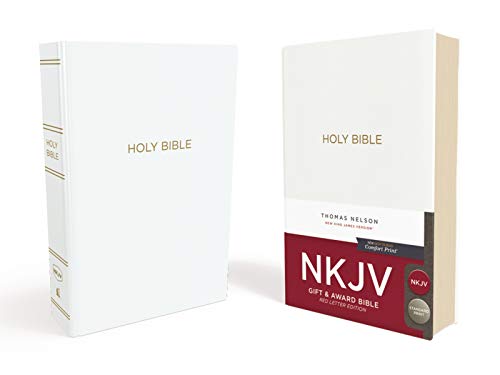 NKJV, Gift and Award Bible, Leather-Look, White, Red Letter Edition: Holy Bible, New King James Version
