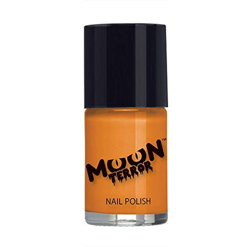 Moon Terror - Halloween Nail Polish - 14ml - For spooky halloween nails. Perfect for vampire, ghost, skeleton, witch, pumpkin, monster etc - Pumpkin Orange