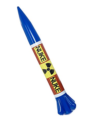 Smiffy's 40307 Inflatable Nuclear Missile, Multi-Colour, One Size
