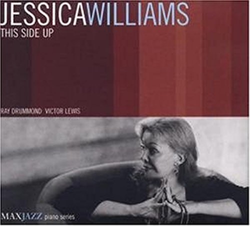 Jessica Williams' album cover: red and black background with a black-and-white portrait.