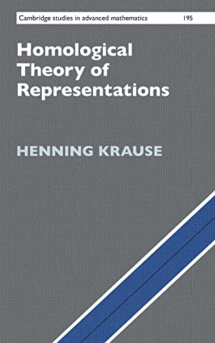 Homological Theory of Representations: 195 (Cambridge Studies in Advanced Mathematics, Series Number 195)