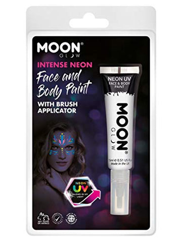 Smiffys Moon Glow Intense Neon UV Face Paint, White