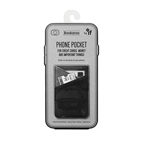 If Bookaroo Phone Pocket, Accessory Credit Card Case, 10 Cm, Black