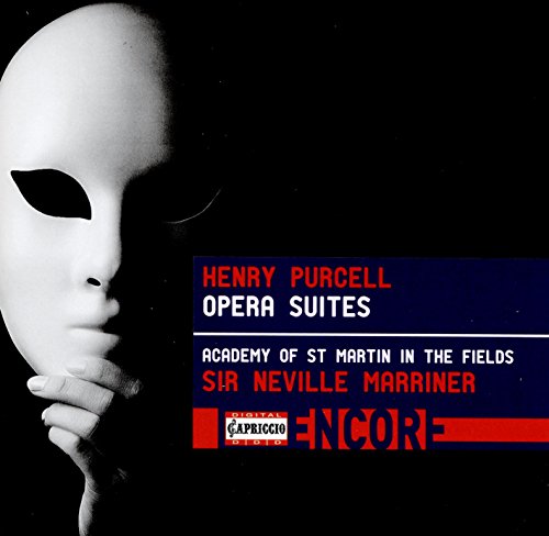 "CD cover with a white mask and red and white text on a black background."