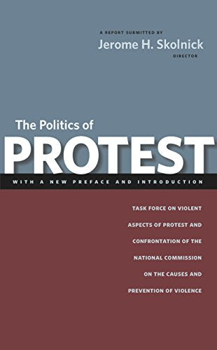 Book cover with blue and red background, white text, and title "The Politics of Protest".