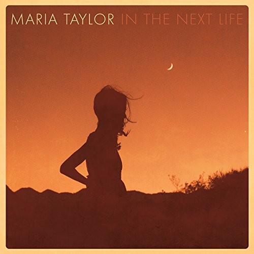 "Album cover with silhouette of a woman against an orange sunset background."