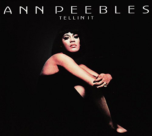 Album cover with Ann Peebles sitting in a black dress against a black background.