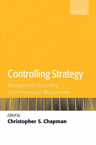 The image shows a book cover with a yellow and white background. Alt text: Book cover with yellow top, white bottom, and "Controlling Strategy" title.