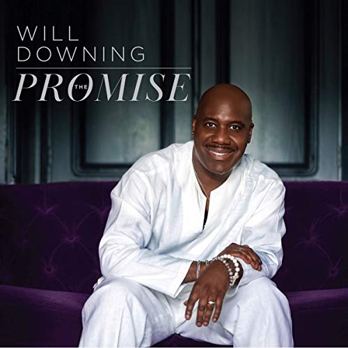 "Album cover featuring Will Downing sitting on a purple couch, wearing white."