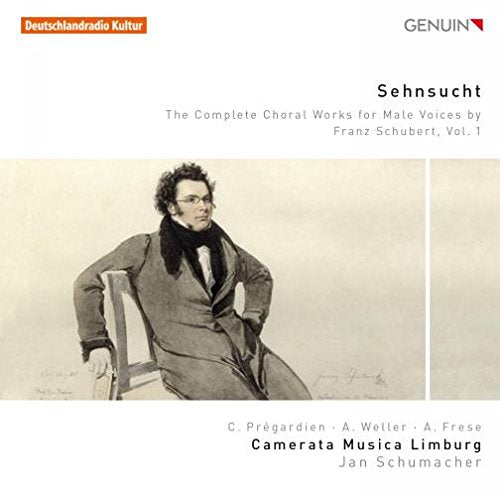 CD cover with sketch of man in chair, text describing music album contents.