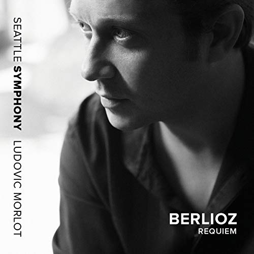 Black and white CD cover with a man's portrait and text "Berlioz Requiem".