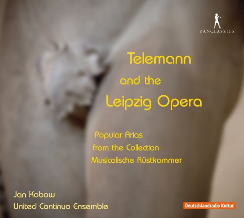 CD cover with yellow text on a blurred, marble statue background.