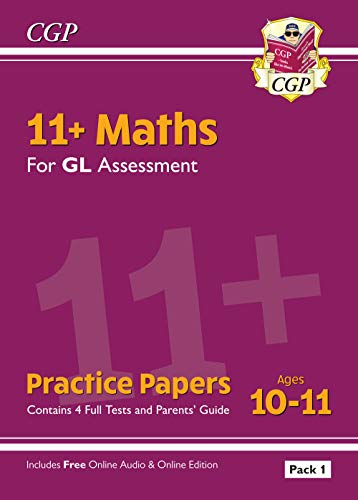 The image shows a purple book cover with yellow and white text. Alt text: Purple book cover with "11+" and "11+ Maths" text.