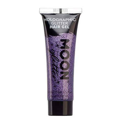 Holographic Glitter Hair Gel by Moon Glitter - 20ml - Purple