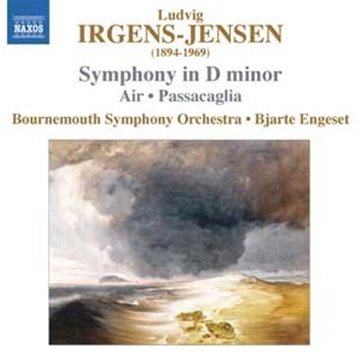"CD cover with a painting of a stormy seascape and classical music details."