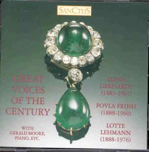 Gerhardt:Frijsh:Lehmann - GREAT VOICES OF THE CENTURY [CD]